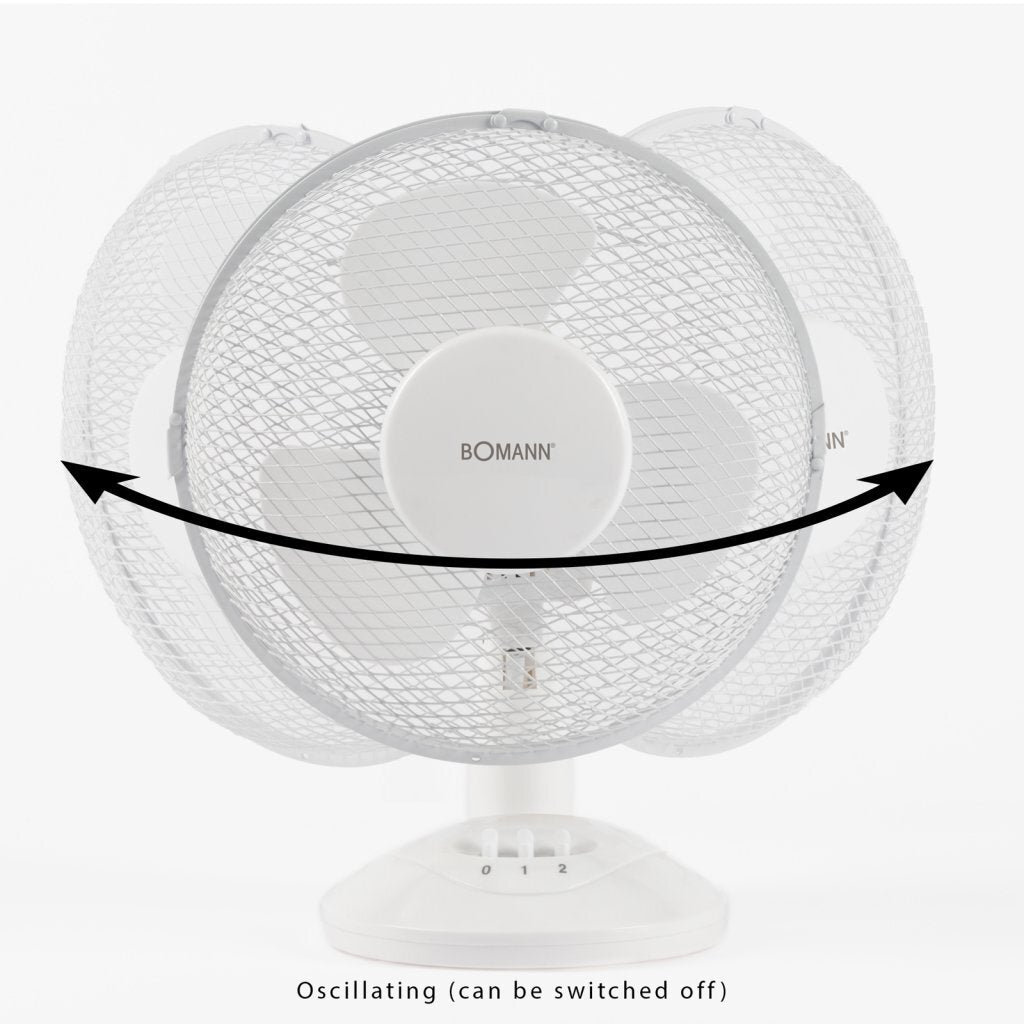 Bomann Bomann VL 1137 CB Table Fan 23 cm hvid