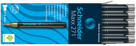Schneider lakmarker maxx 271 1-2mm zilver 10 stuks