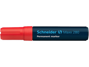 Schneider permanent marker 280 beitel rood 5st.