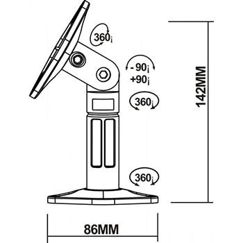 Reflecta speakerstand sono 2.1 wit
