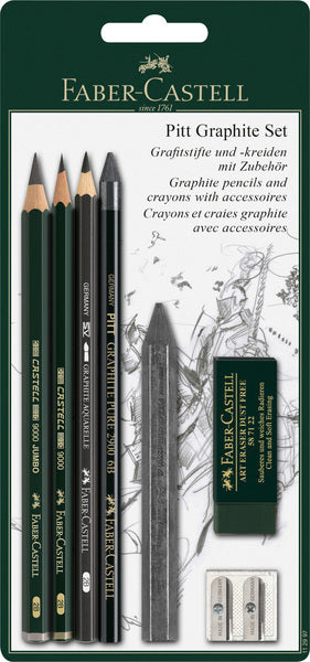 Faber Castell FC-11997 Set Set Faber-Castell Pitt Graphite 7 pièces sur blister