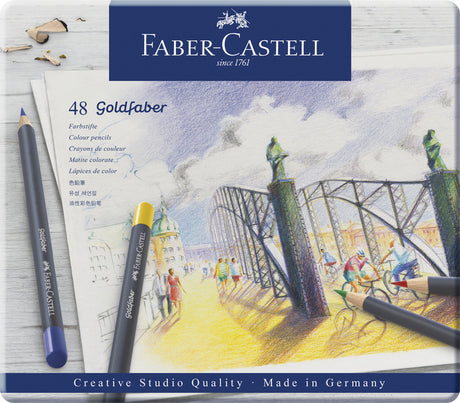 Faber-castell goldfaber kleurpotloden - blik 48 stuks - fc-114748