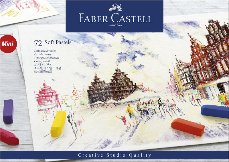 Faber Castell Faber Castell FC-128272 Pastelkrijt Case a mezza lunghezza di 72 pezzi