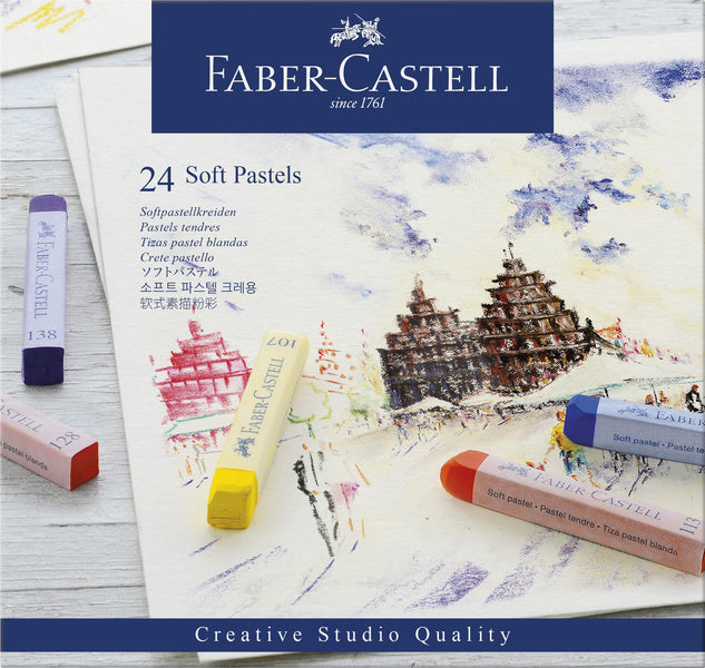 Farber Casetell Farte Casetell FC-128324 Pastellkat Studio-Softpastel 24-Stéck