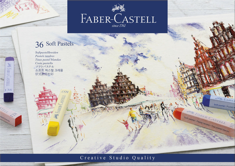 Faber Castell Faber Castell FC-128336 PastelKrijt Studio SoftPastel 36 Party benzin