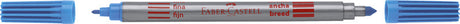 Faber-castell viltstiften - dubbele punt - brushpen en fineliner - 10 stuks - fc-151110