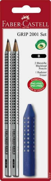 Faber Castell Faber Castell FC-185297 Pencilgrepp 2001 2 bitar med gummi