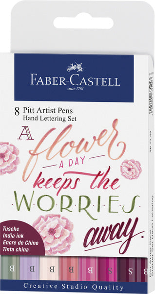 Faber Castell FC-267124 Segno Marker Faber-Castell Pitt Artist Pen Pen Set 8x