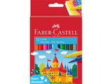 Faber Castell FC-554201 Filt-Tip Pen 12 sztuk zmywalna woreczka z kartonowego