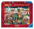 Ravensburger kerstmarkt legpuzzel 1000 stukjes - puzzel volwassenen.