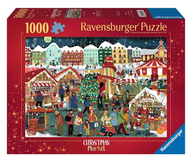 Ravensburger kerstmarkt legpuzzel 1000 stukjes - puzzel volwassenen.