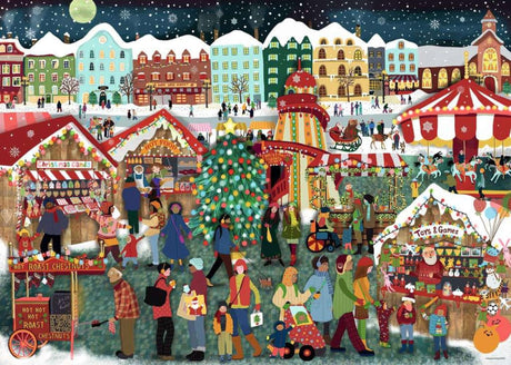 Ravensburger kerstmarkt legpuzzel 1000 stukjes - puzzel volwassenen.