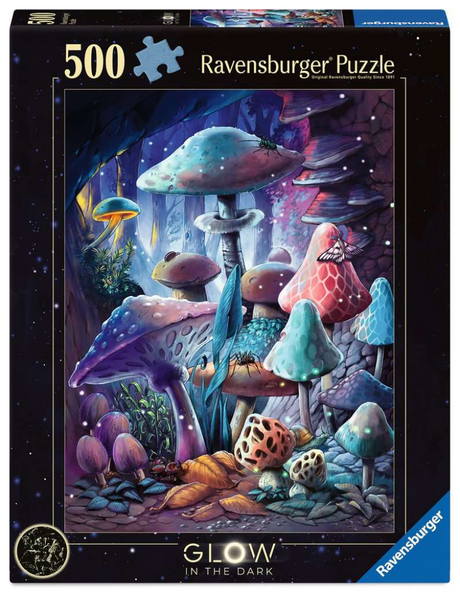 Ravensburger puzzel moonlight mushrooms (starline) - legpuzzel - 500 stukjes