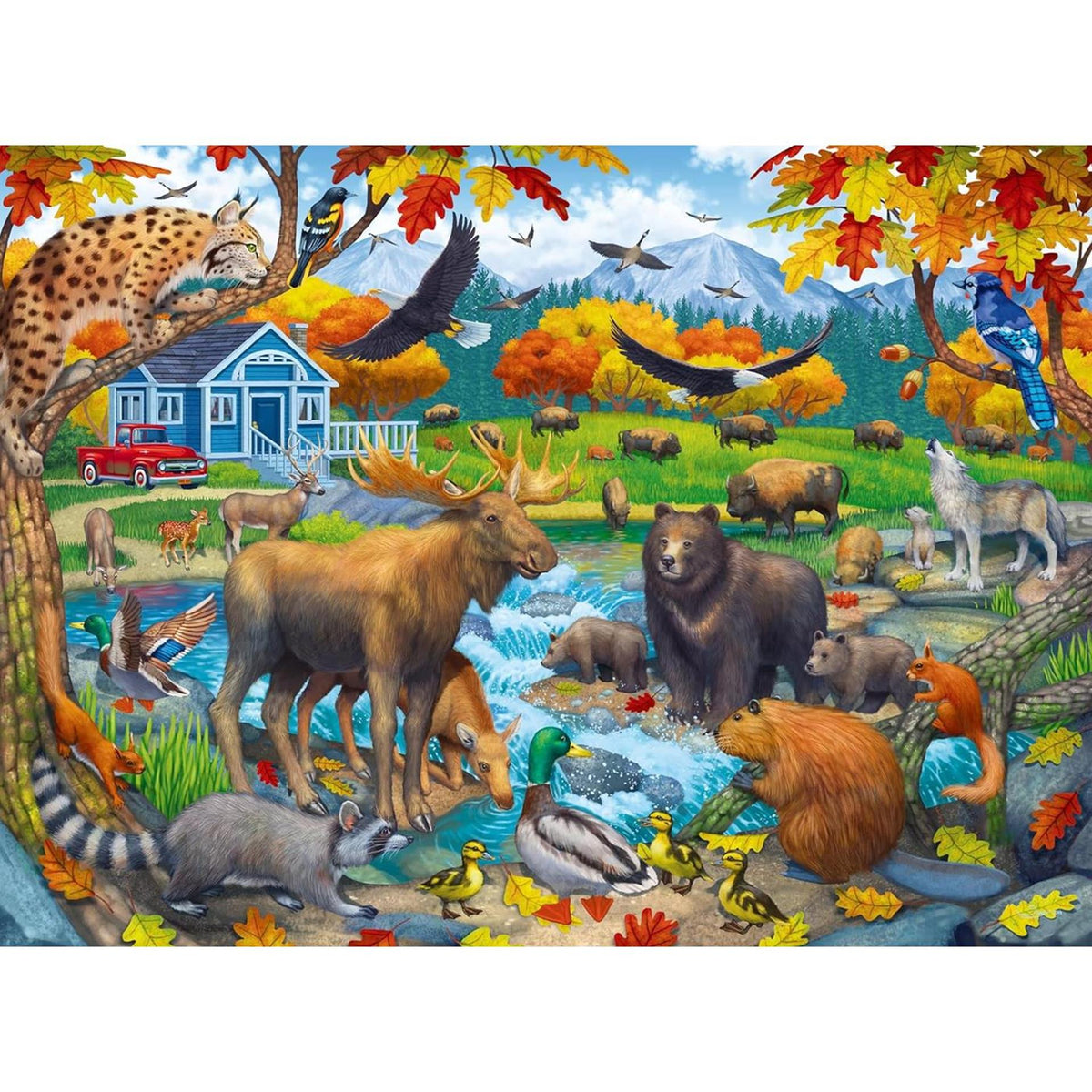 Ravensburger – wildlife gathering – kinderpuzzel – 150 stukjes
