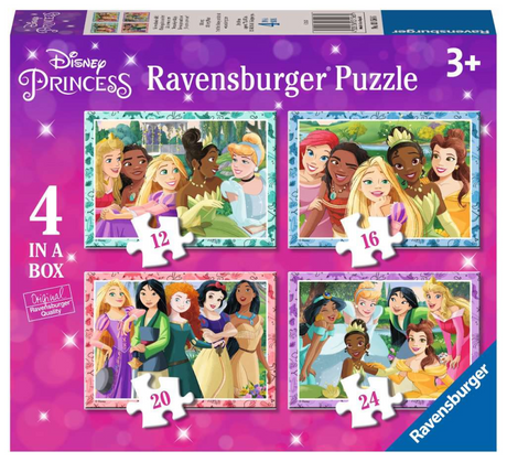 Ravensburger puzzel disney princess: wees wie je wilt zijn - legpuzzel - 12, 16, 20, 24 stukjes
