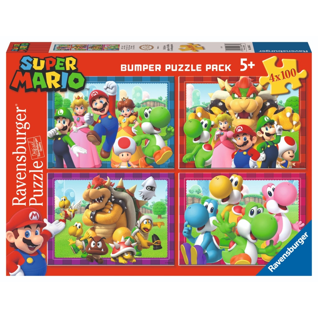 Ravensburger 4in1 Puzzle Super Mario 4x100 Pièces