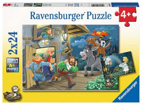 Ravensburger puzzel sprookjes - legpuzzel - 2x24 stukjes