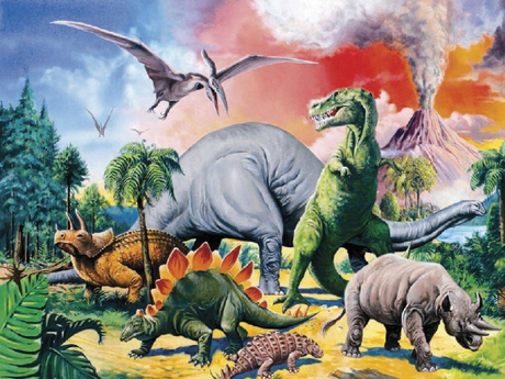 Ravensburger tussen de dinosauriërs – xxl puzzel 100 stukjes