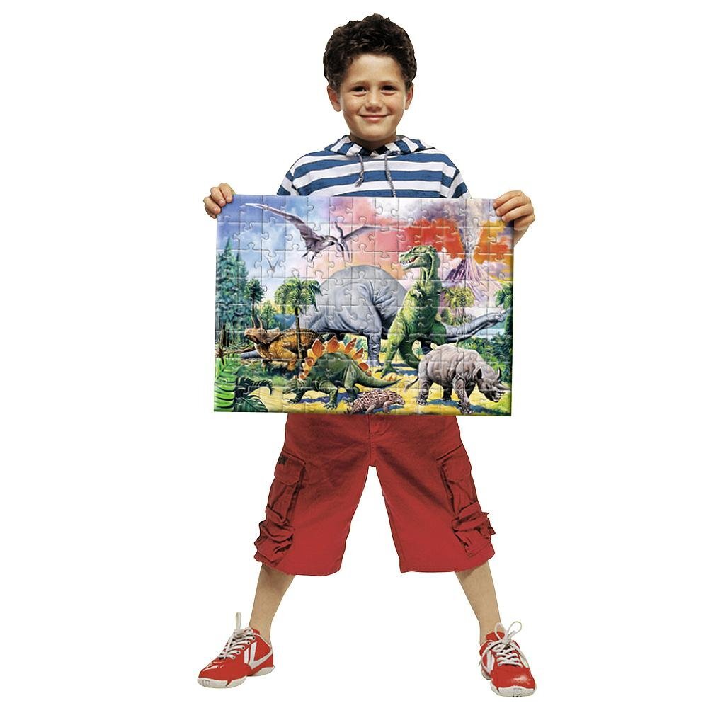 Ravensburger -puslespil mellem Dinos 100 XXL -stykker