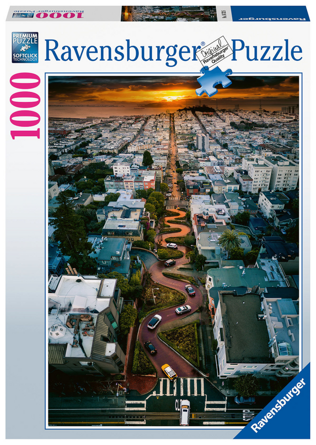 Ravensburger puzzel 1000 stukjes lombard street san francisco