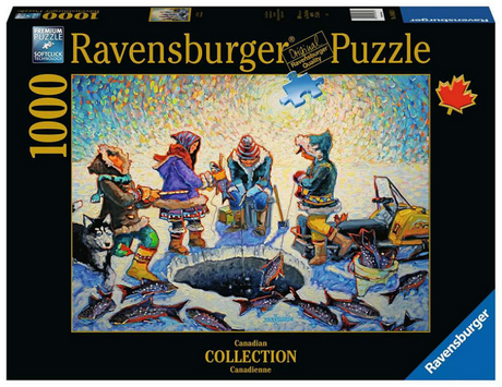 Ravensburger puzzel 1000 stukjes canadian ijsvissen