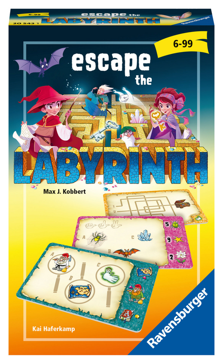 Ravensburger ontsnap uit het labyrinth coöperatief denkspel pocketspel - escape game - 1 tot 4 spelers - vanaf 5 jaar