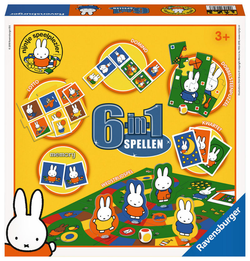 Ravensburger vrolijke kinderspellen nijntje 6-in-1