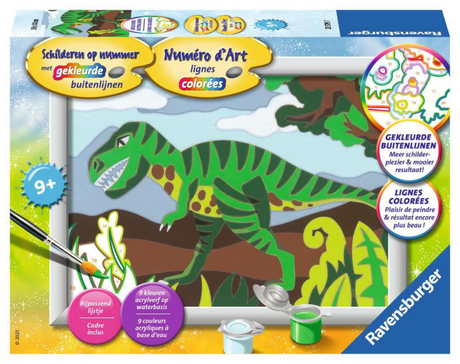 Ravensburger schilderen op nummer serie e dino
