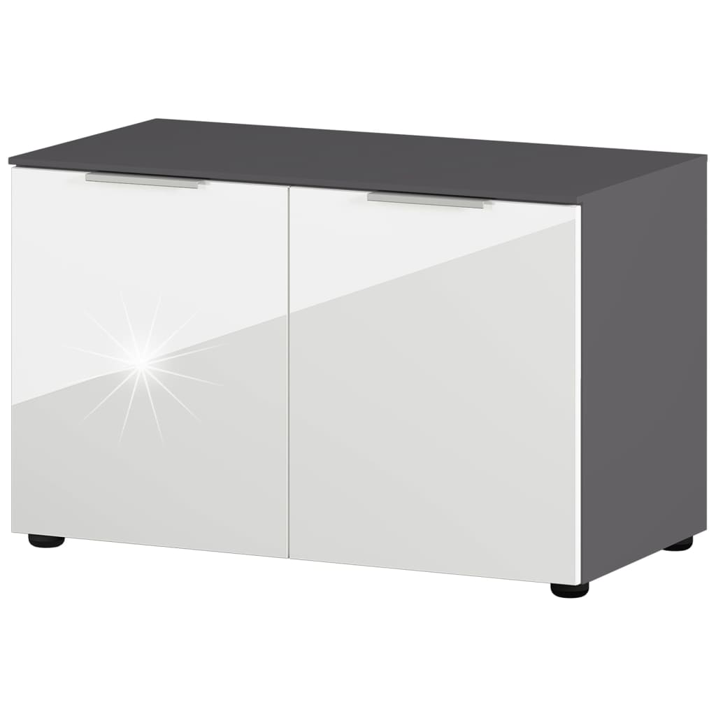 Germania Germania Shoe Bank GW-Rimini 75x40x48 CM Grafite e bianco