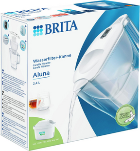 Brita waterfilterkan aluna cool wit - 2.4l
