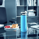 Leifheit Leifheit Thermosfless flip 600 ml of water blue