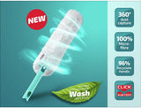 Leifheit superduster plumeau xl - wasbaar - 56 cm - flexibel - click system