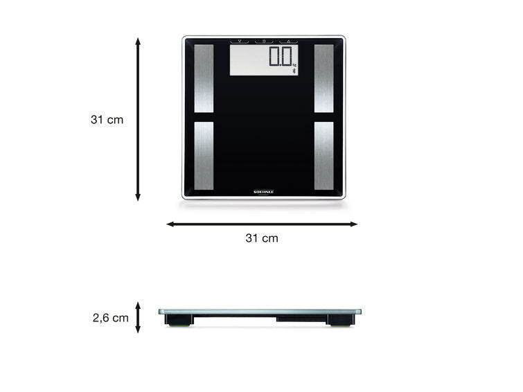 Soehnle Soehnle Body Analysis Scale Shape Sense Connect 50 180 kg Black