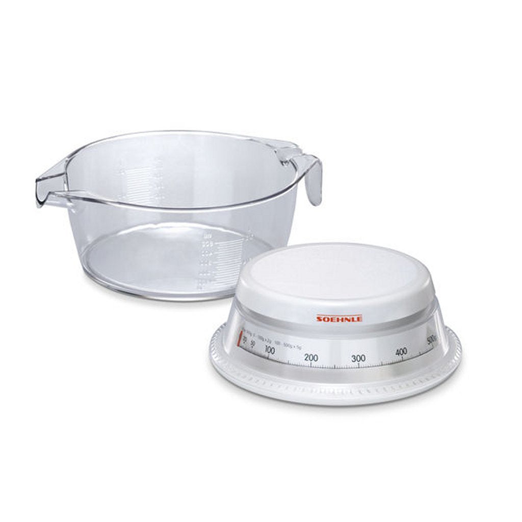 SOEHNLE SOEHNLE 65418 Vario Escala de cocina analógica con taza de medición 0.5L White