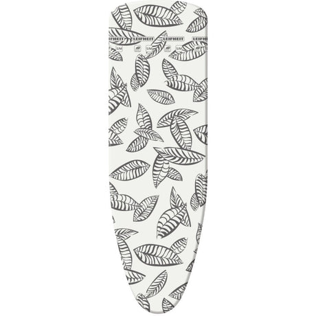 Leifheit strijkplankhoes perfect steam air board express s m - 125 x 40 cm strijkvlak - 3 mm dikke molton - zwart - wit
