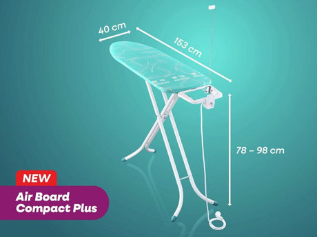 Leifheit strijkplank air board m - compact plus - 120x38 cm - turquoise