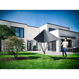 Leifheit Leifheit 82100 Linoprotect 400 droogmolen con tetto in argento grigio