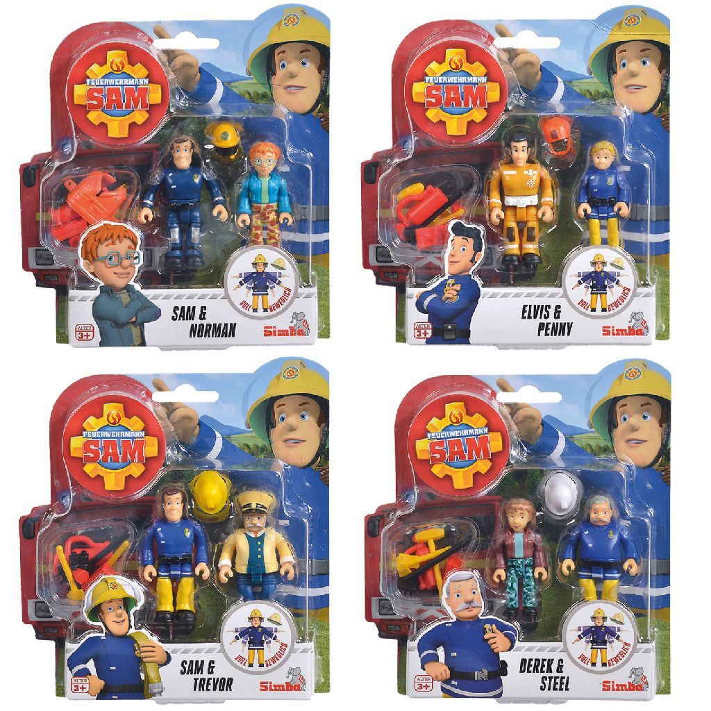 Simba Fireman Sam 2 Figuras + Accesorios