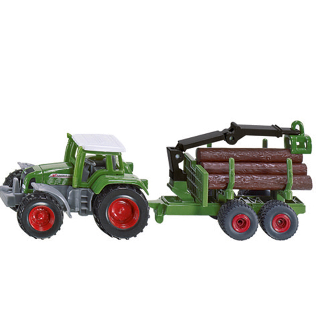 Tractor Siku 1645 con trailer forestal 1:72