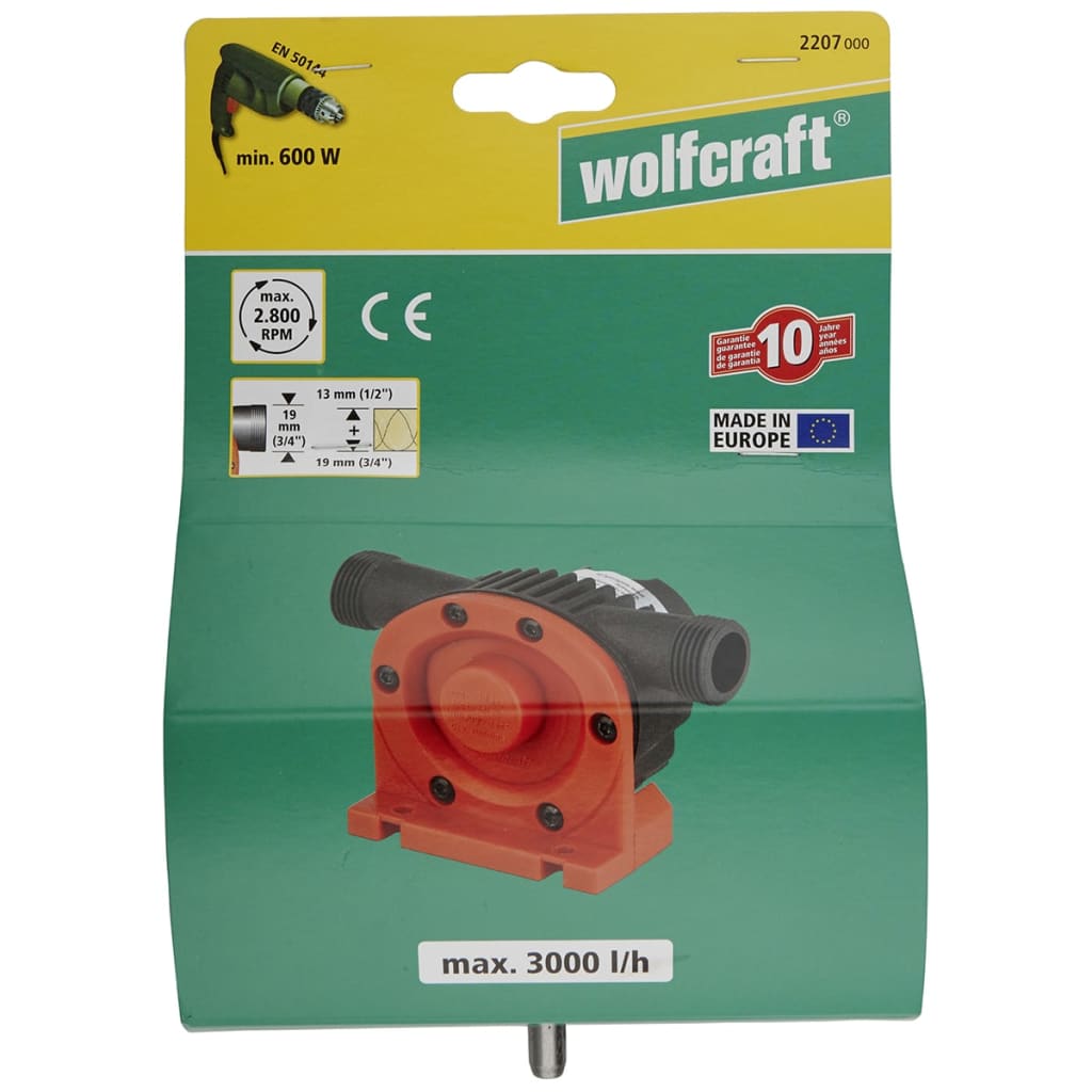 Wolfcraft Wolfcraft Pump Talade Divened 3000 L u S = 8 mm 2207000