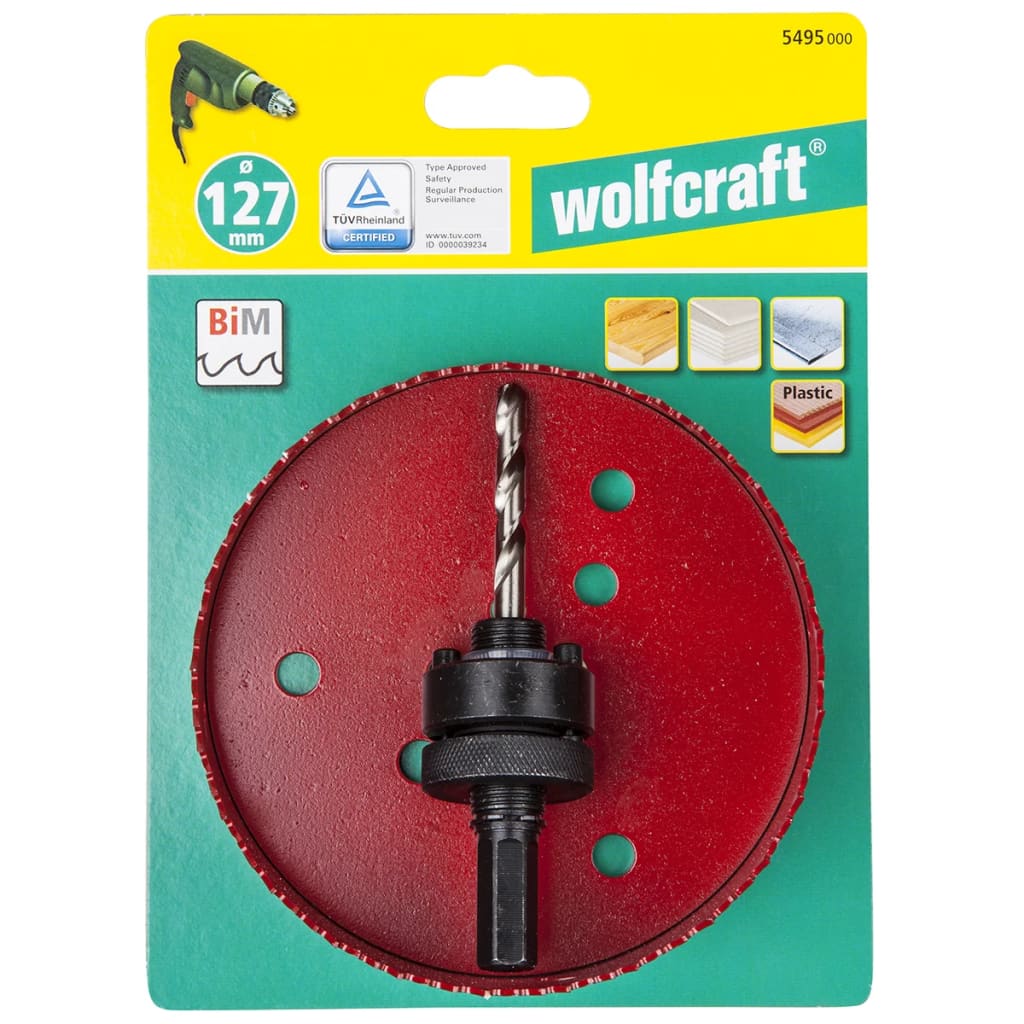 Wolfcraft Wolfcraft Hole såg 127 mm röd 5495000