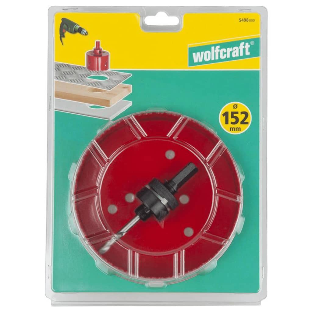 Wolfcraft Wolfcraft Hole sierra 152 mm Bimetaal Red 5498000