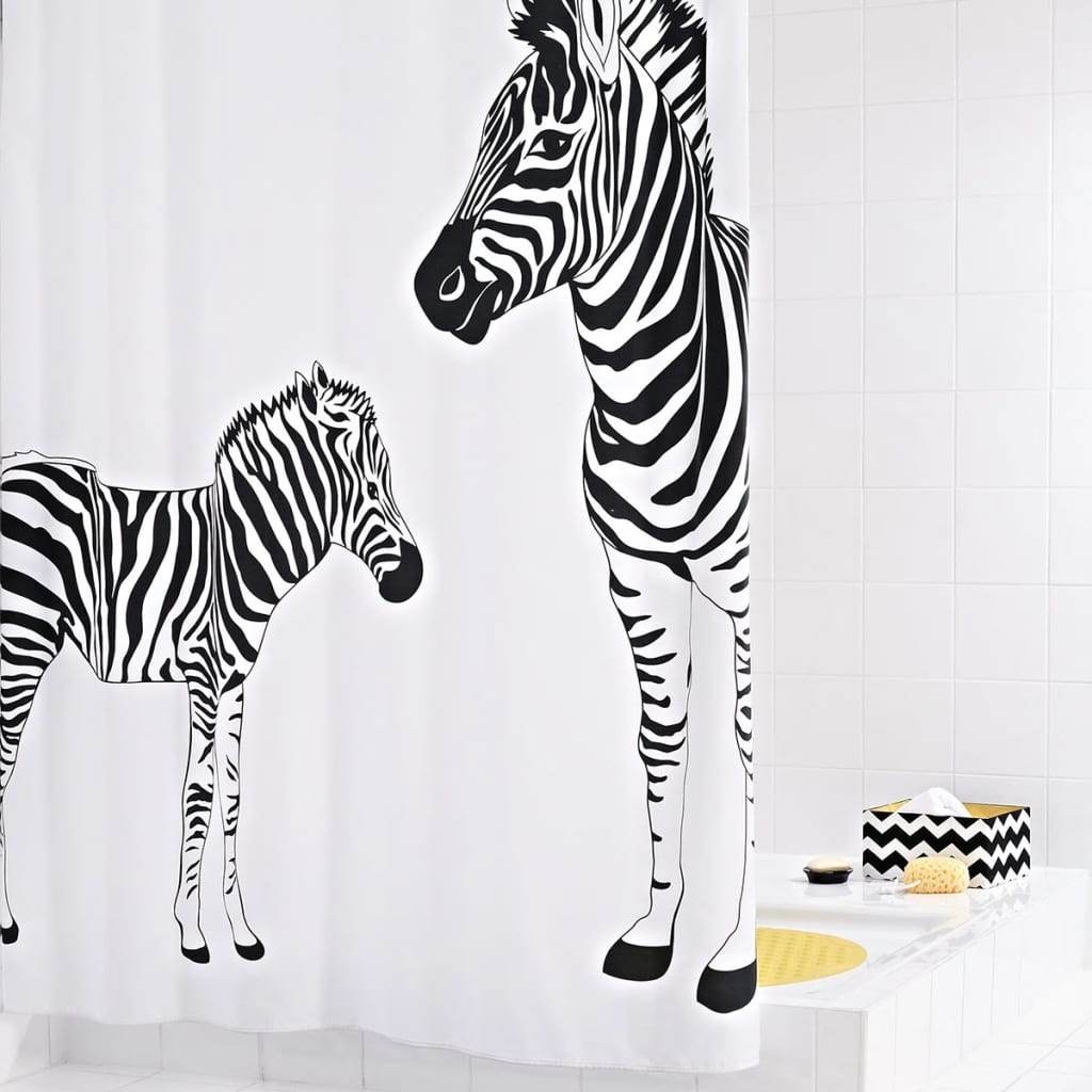 Ridder Ridder Shower Curtain Zebra 180x200 cm