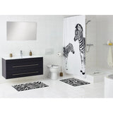 Ridder Ridder Shower Mat Zebra 54x54 cm hvit og svart