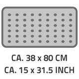 Ridder badmat anti-slip playa 80x38 cm zwart 68310