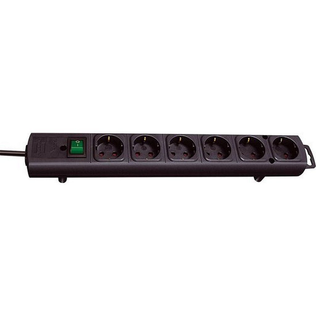 Brennenstuhl Brennenstuhl Table socket 6 contacts Black