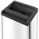 Hailo prullenbak 0840-111 zilver big-box swing l