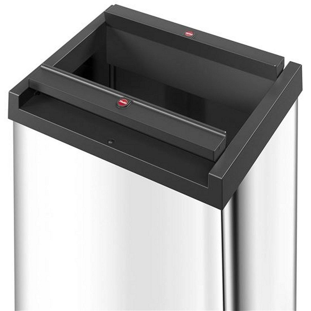 Hailo prullenbak 0840-121 zilver big-box swing l