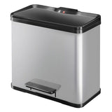 Hailo 0630-220 Öko Duo Plus L Pedalmin 17+9L stainless steel silver