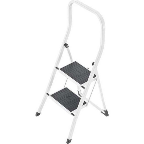 Hailo k45 keukentrap hoge beugel wit 2 tredes